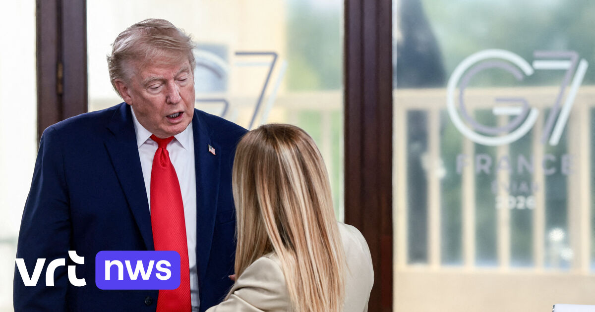Rel tussen Italië en de VS: Donald Trump zegt dat Meloni hem tijdens G7 "smeekte om een foto", maar zij spreekt over leugens