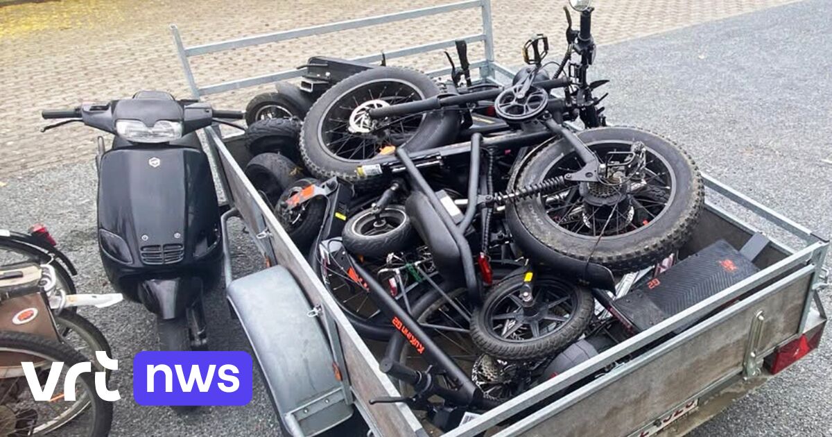 Politie regio Londerzeel neemt illegale elektrische steps en fatbikes in beslag en vernietigt ze