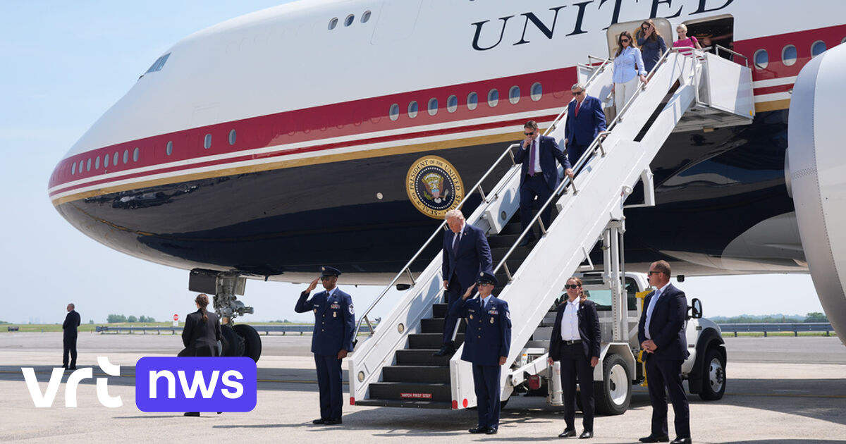 Trump stopt vluchten met zijn nieuw vliegtuig