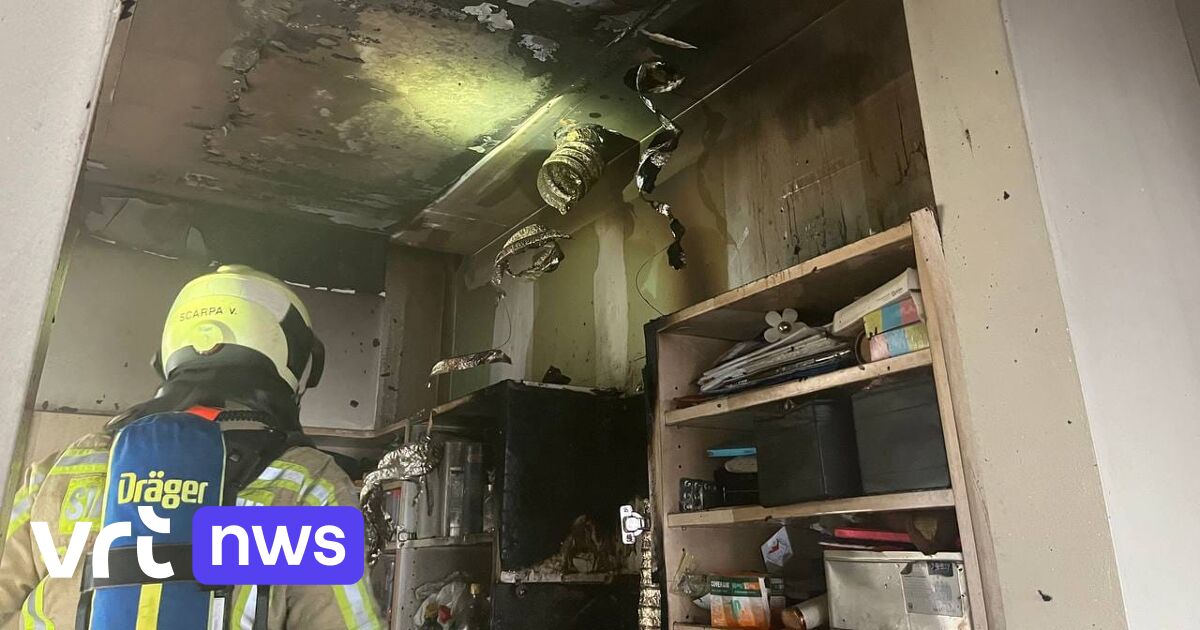 Appartement onbewoonbaar na keukenbrand in Sint-Agatha-Berchem