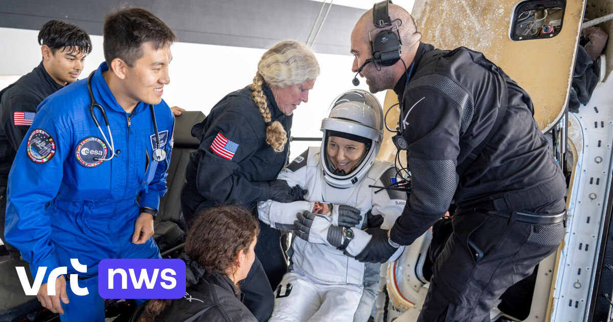 French astronaut sophie adenot returns after record 237-day stay in space