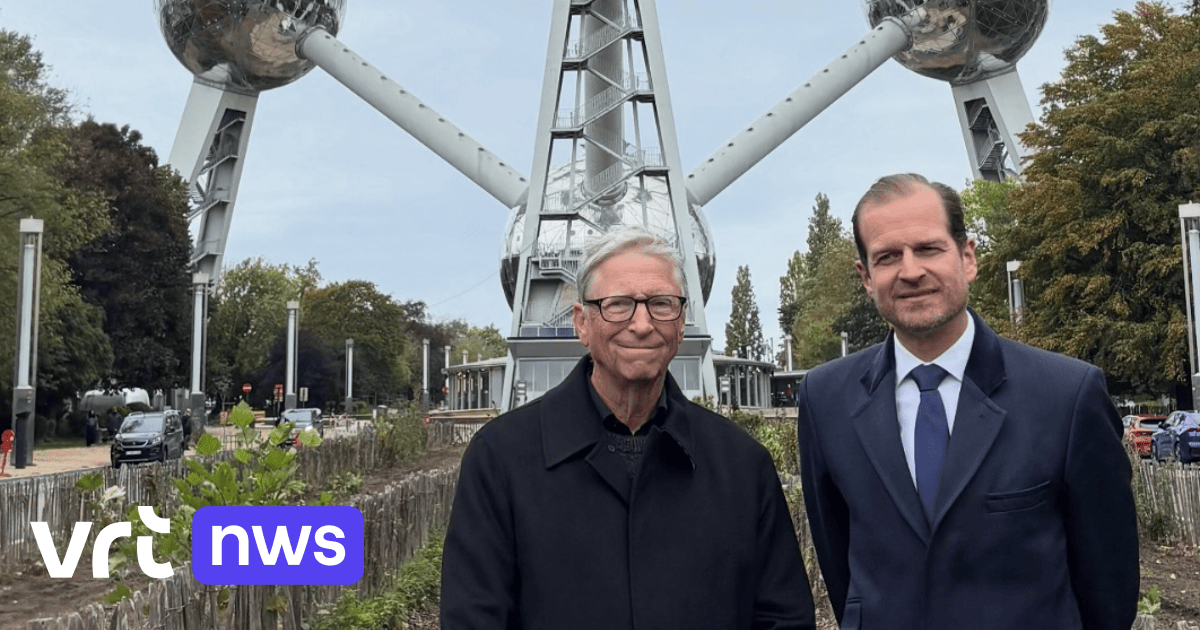 US-Milliardär Bill Gates besucht das Atomium