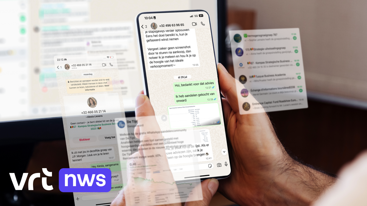 Wat gebeurt er in de frauduleuze WhatsAppgroepen met beleggingstips? VRT  NWS zocht het uit | VRT NWS: nieuws