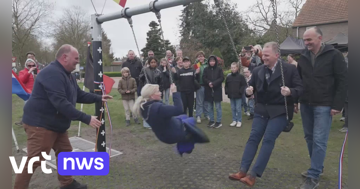 VIDEO Bij elke beweging steek je de grens over: schommel pal op grens tussen België en Nederland