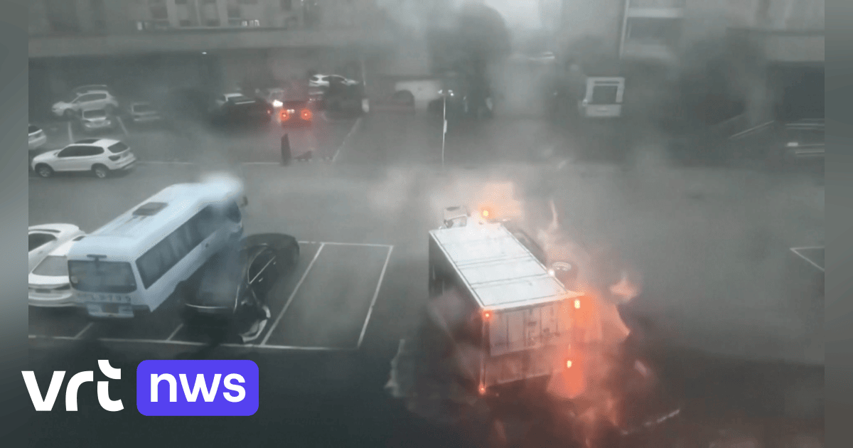 Severe Typhoon Batters China: Truck Blown Over in Massive Storm