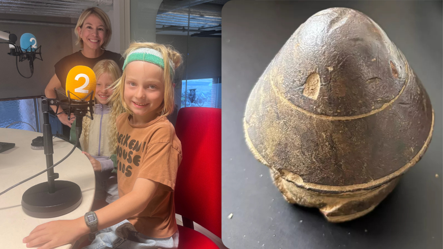 Ik wist niet dat het gevaarlijk was": Oscar (7) uit Leuven brengt stuk obus  uit WO I mee van Chirokamp | VRT NWS: nieuws