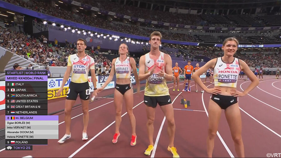 Brons voor Belgian Waffles op WK Atletiek | VRT NWS: nieuws