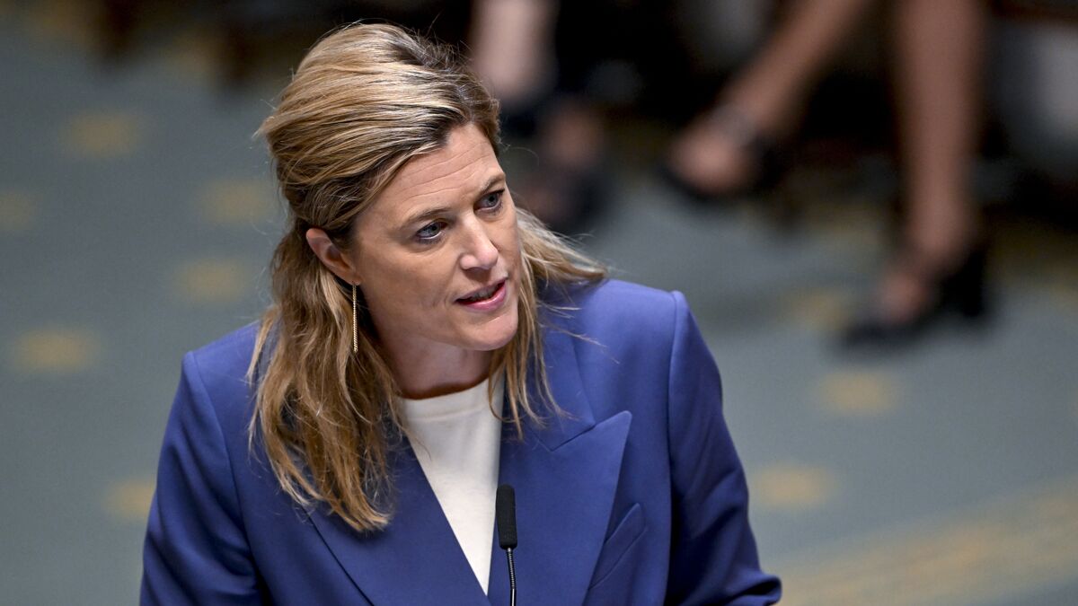 Foto Federal justice minister Annelies Verlinden Foto: Belgaimage