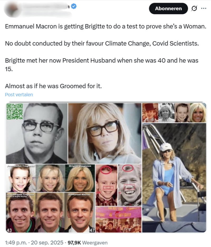 Tien verdachten staan voor rechter in Parijs omdat ze complottheorie&euml;n  deelden over geslacht Brigitte Macron | VRT NWS: nieuws