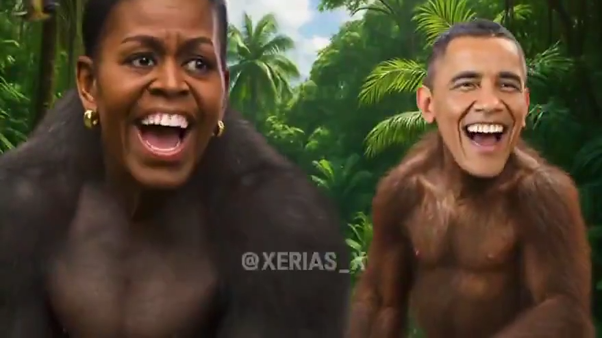 Filmpje dat Trump deelde waarin Barack en Michelle Obama als aap werden  afgebeeld is nu toch verwijderd | VRT NWS: nieuws