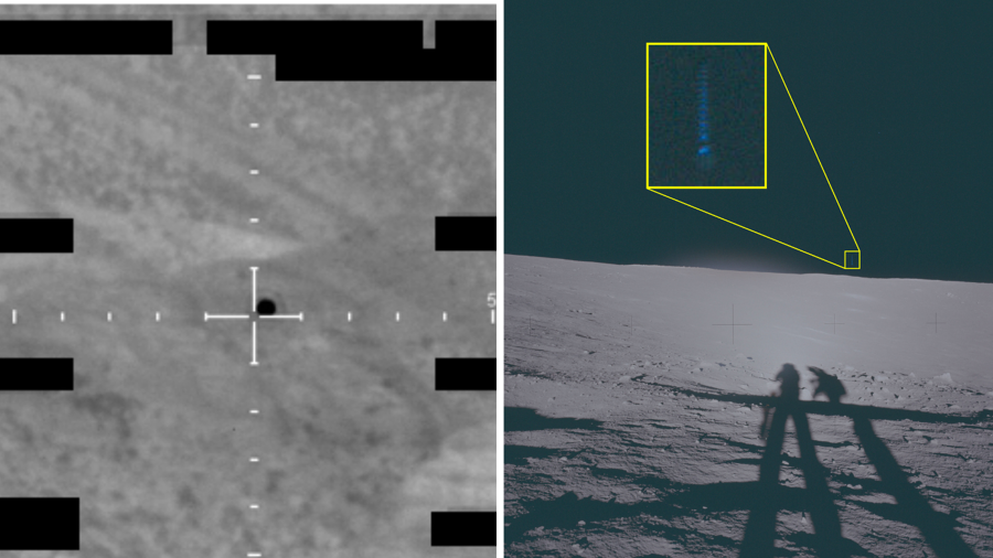 Foto Ook op de maan werden onverklaarbare zaken gespot