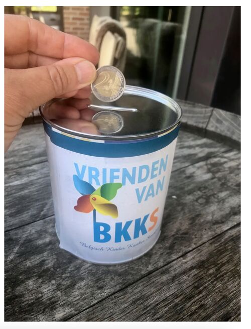 Foto De spaarpotten van het Belgisch Kinder Kanker Steun Fonds Belgisch Kinder Kanker Steunfonds