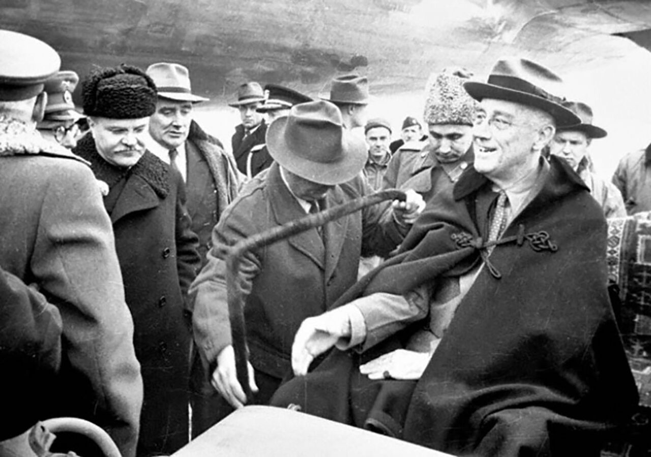 Рузвельт Черчилль Сталин конференция Ялта