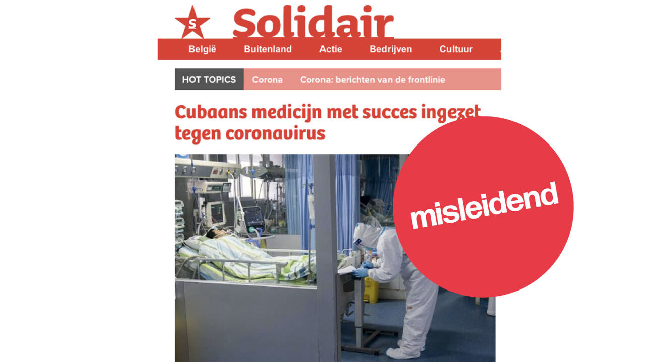 Artikel dat beweert dat een Mexicaans medicijn succes heeft.