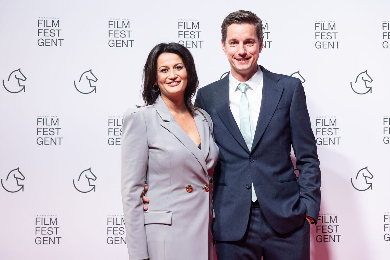 Senate President Stephanie Dehus (Open VLD) and Diederik Pauwelijn Senate President Stephanie Dehus (Open VLD) and Diederik Pauwelijn