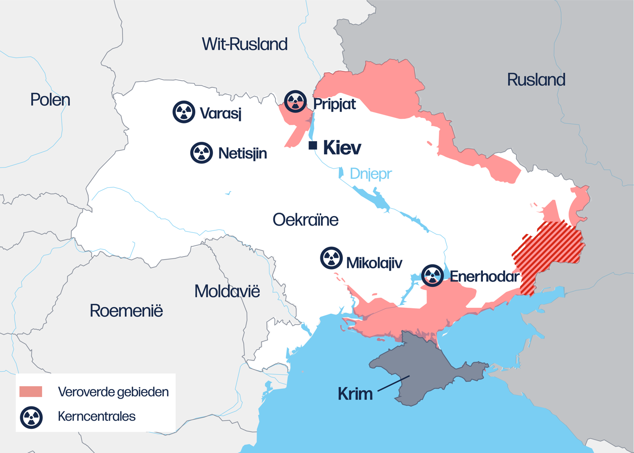 Na Tsjernobyl ligt opnieuw kerncentrale in de vuurlinie in Oekraïne