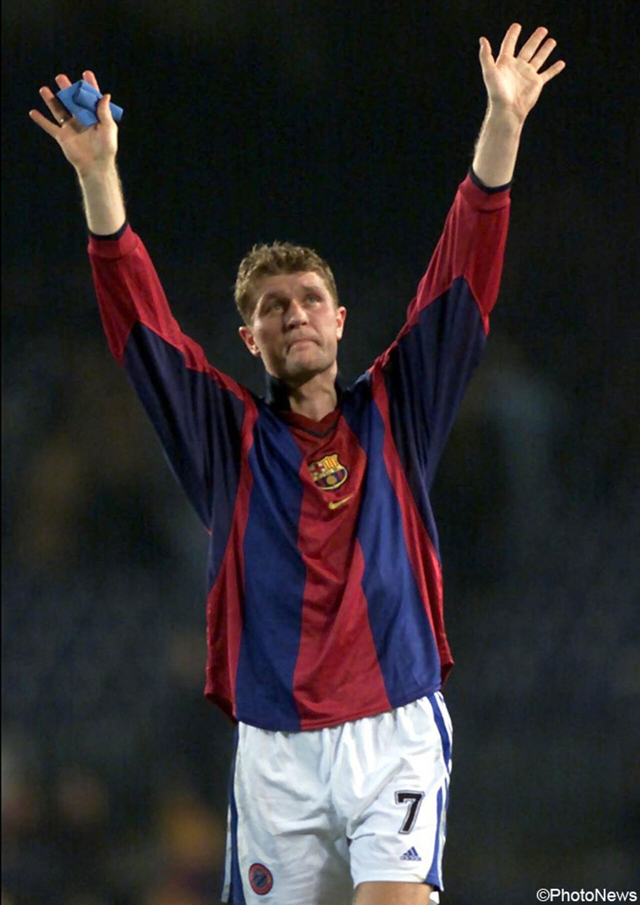 Geert Verheyen nel 2000 con la maglia del Barcellona. Geert Verheyen