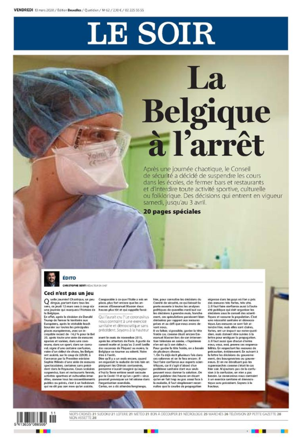 Van "België gaat plat" tot "schokbehandeling": dit koppen ...