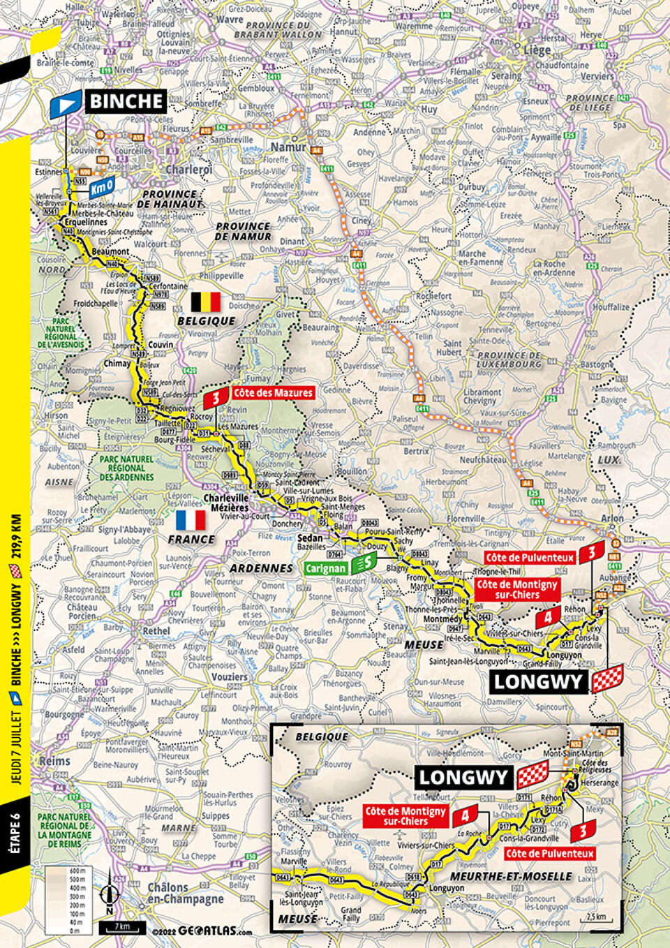 Tour Ronde Map De Tour vertrekt in België vandaag: waar kan je de Ronde van Frankrijk ...
