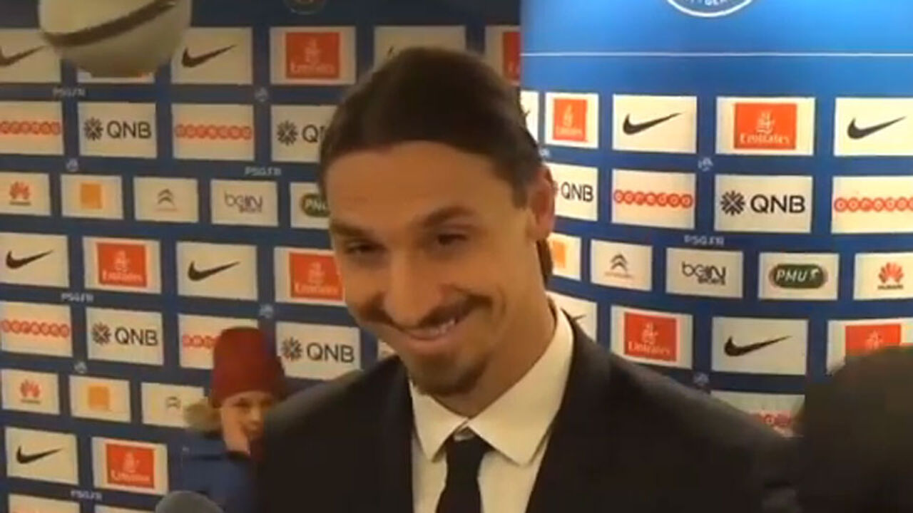 Zlatan stelt hier de vragen, niet de journalist | sporza