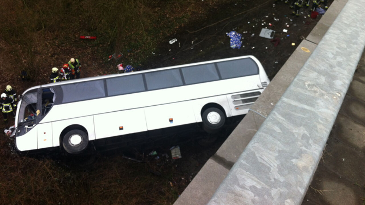 Автобус в польше попал в дтп