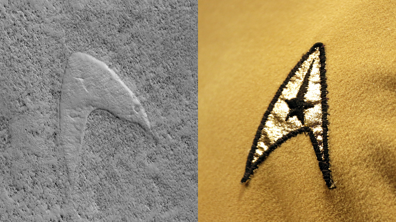 NASA vindt Starfleetlogo uit &quot;Star Trek&quot; op Mars VRT