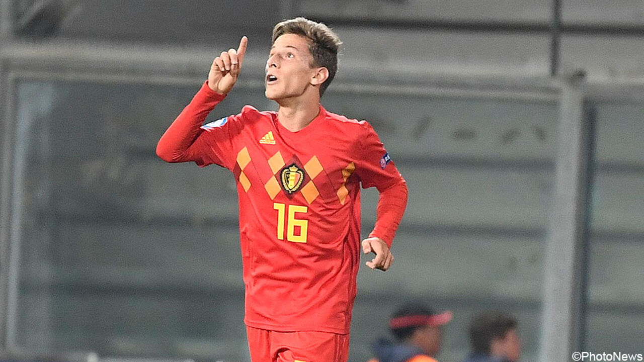 Yari Verschaeren na zijn prachtgoal 