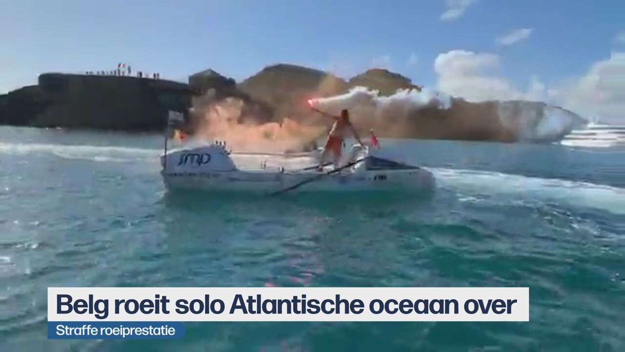 Carl Plasschaert is de eerste Belg die solo over de Atlantische Oceaan