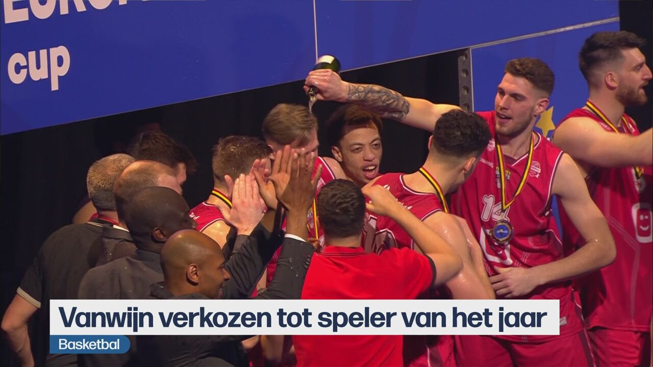 Basketspeler Hans Vanwijn (Antwerp Giants) is verkozen tot Speler van