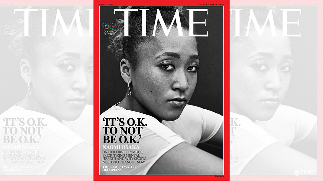 Naomi Osaka siert cover van Time Magazine: "Het is oké om niet oké te