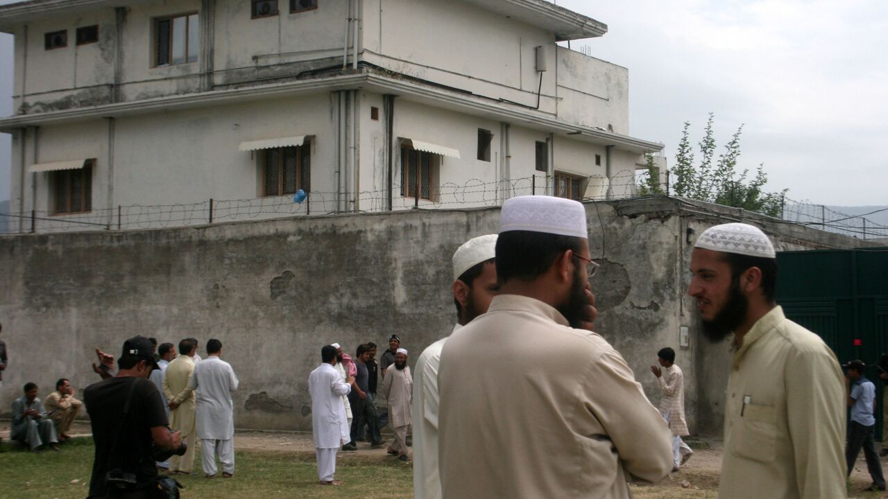 In dit gebouw in Abbottabad (Pakistan) zat Osama bin Laden verscholen