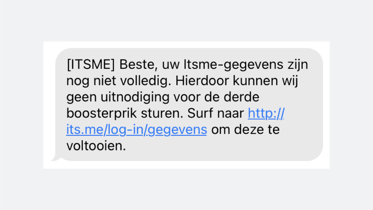 Opgepast Voor Oplichters Die Valse Sms’en En Mails Sturen Met Een ...