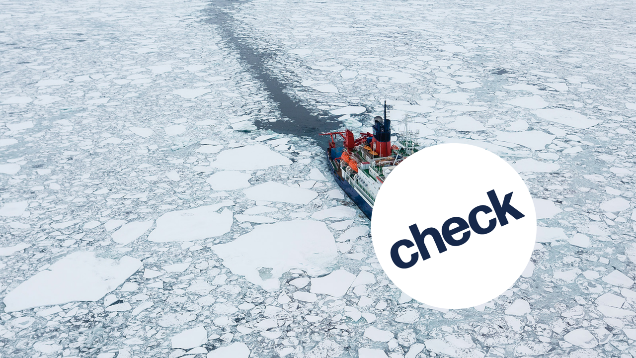 CHECK - Ja, momenteel ligt er evenveel ijs op de Noordpool als in 1989