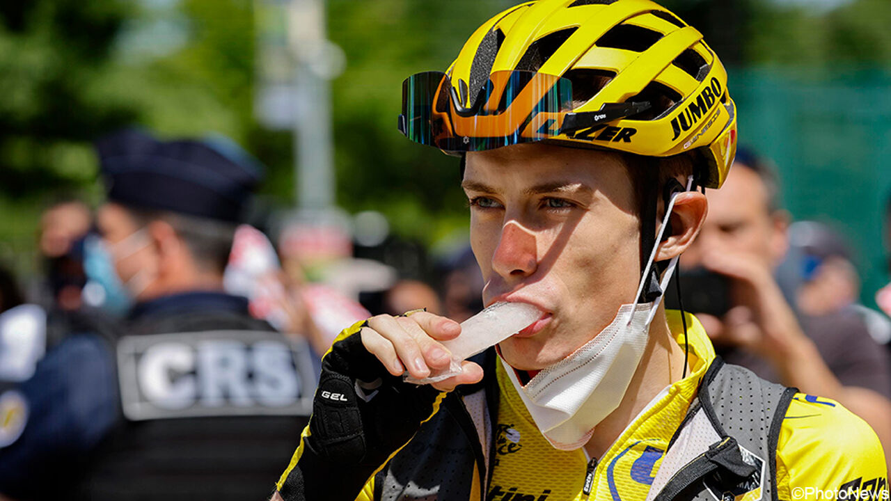 Fai come il vincitore del Tour Jonas Vingegaard e goditi un gelato (all'acqua). Jonas Fingergard