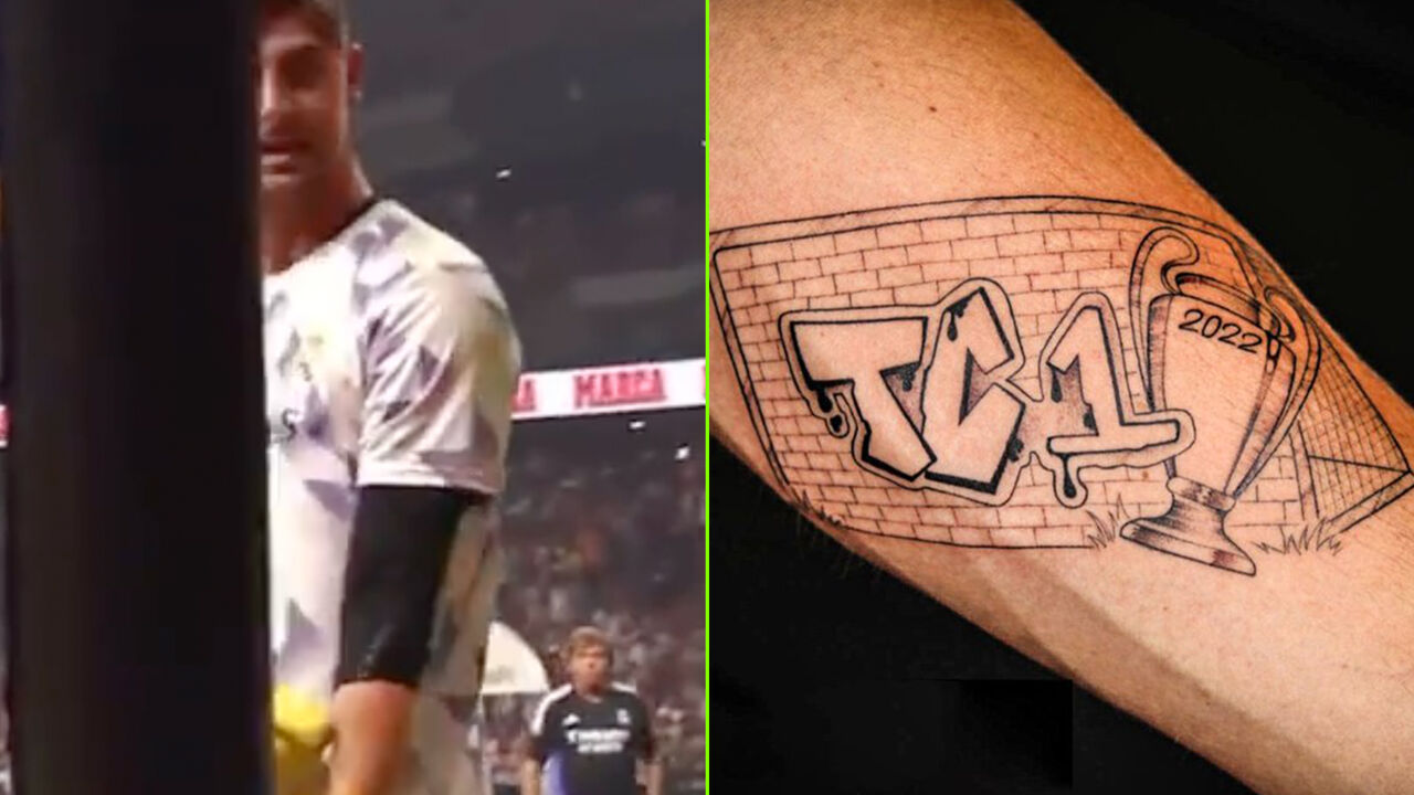 Awkward! New Arsenal goalkeeper David Raya has a neck tattoo that  references date Gunners suffered a dismal defeat - and they even showed it  off during his unveiling! | Goal.com India