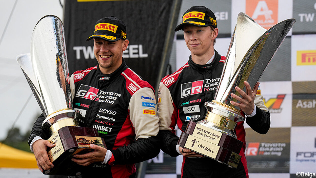 Kalle Rovanperä kroont zich in Nieuw-Zeeland tot jongste wereldkampioen