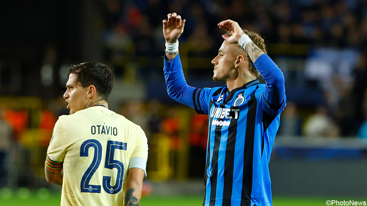 Noa Lang ha giocato la sua prima partita in Champions League quest'anno. solo Noè