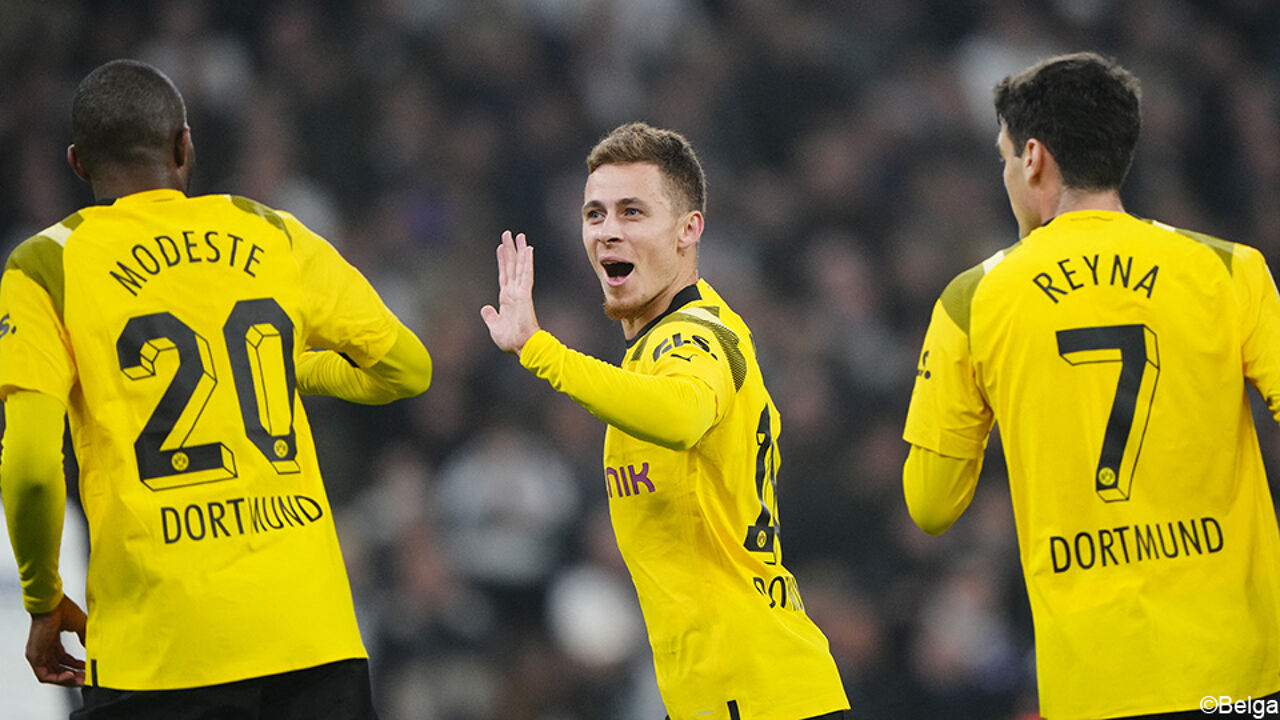 Thorgan Hazard fa la sua prima partita della stagione con il Dortmund |  UEFA Champions League 2022/2023