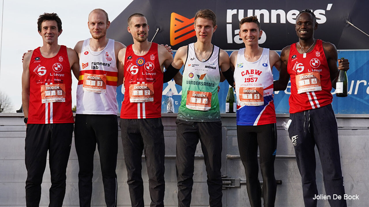 Runners' Labteam van Kimeli loopt Europees record op de Ekiden "De