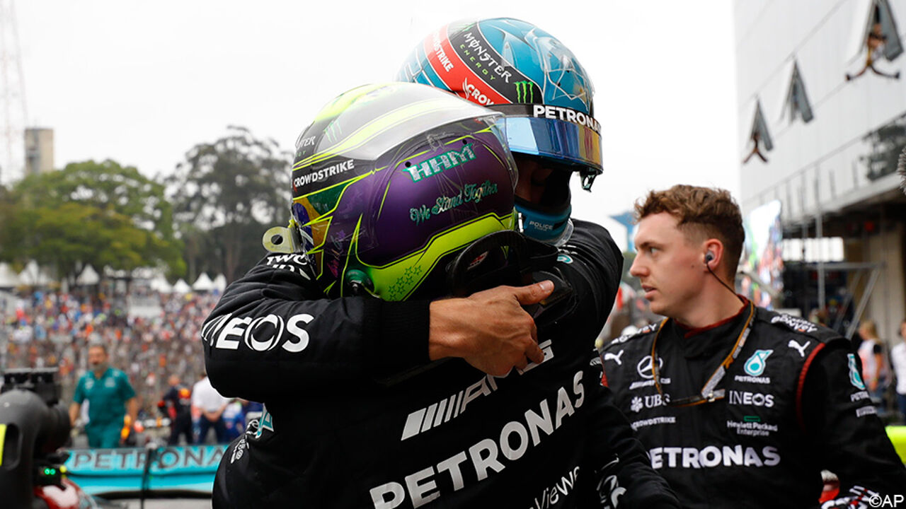 Джордж Рассел набирает 0 очков для себя и Mercedes в хаотичной гонке, Ферстаппен 6 в Бразилии |  Формула 1