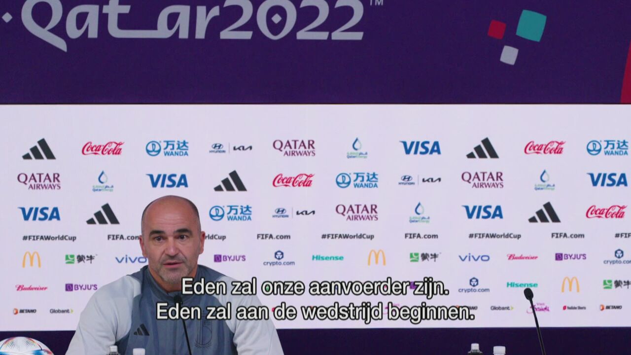 Roberto Martinez lost al 1 naam voor de match tegen Canada: “Eden zal  starten als kapitein”