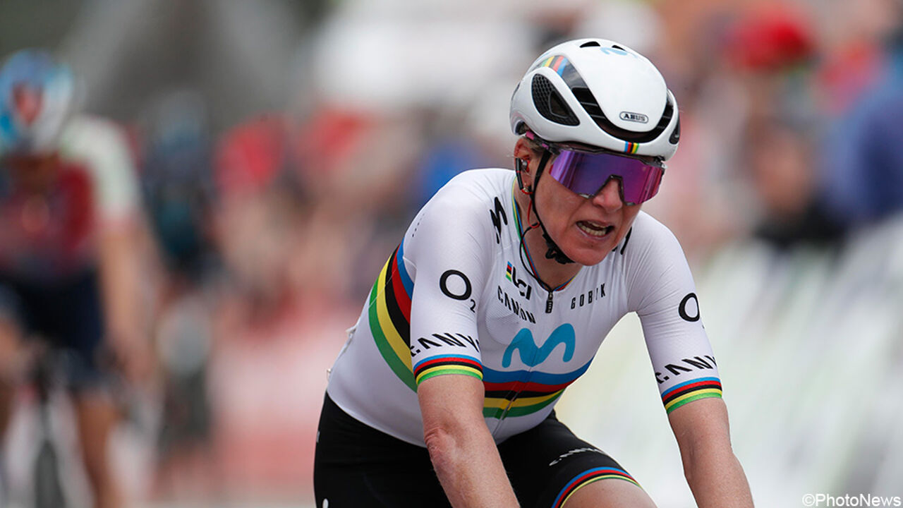 Wanneer schittert Annemiek van Vleuten in haar regenboogtrui?