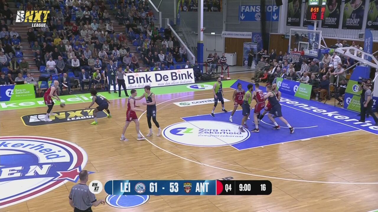 Antwerp Giants boeken nipte zege op bezoek in Leiden 7577 sporza