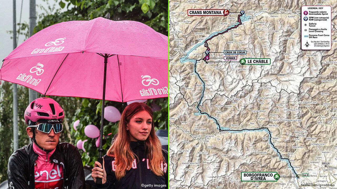 Mountain stage shortened due to bad weather to 74 kilometers with two mountain passes, Pedersen |  Giro d’Italia 2023