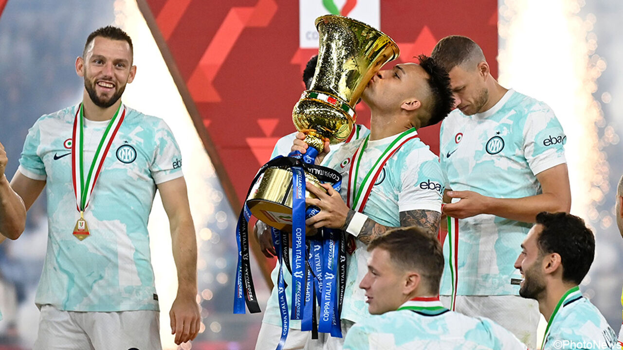 Inter Heeft Met Coppa Italia Eerste Prijs Beet Lautaro Martinez Grote