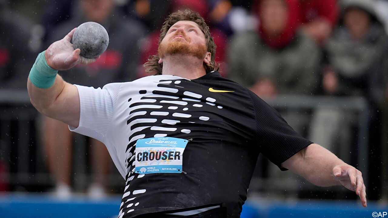 Ryan Crouser verbetert eigen wereldrecord kogelstoten met bijna 20
