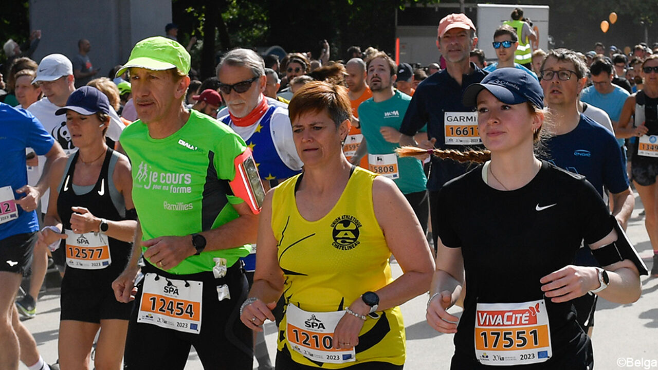 Partecipanti a 20 km da Bruxelles coperti. corridori