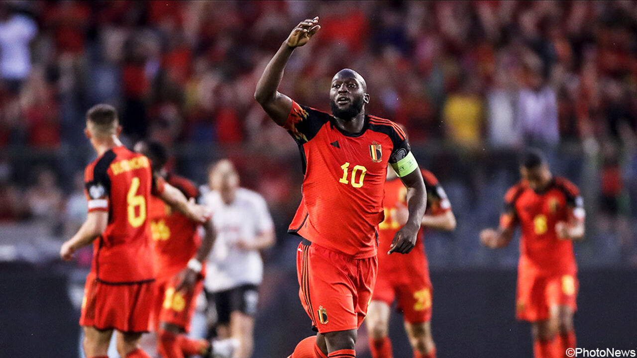 Lukaku viert de gelijkmaker, zijn 73e doelpunt voor de Rode Duivels.