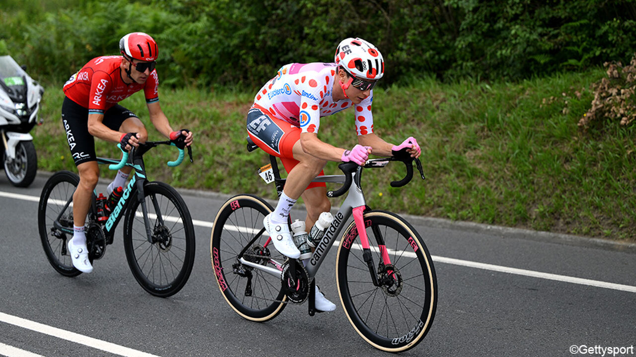 ПРЯМОЙ ЭФИР: майка в горошек, Паулесс также стремится набрать горные очки на сегодняшнем этапе спринтера |  Тур де Франс 2023
