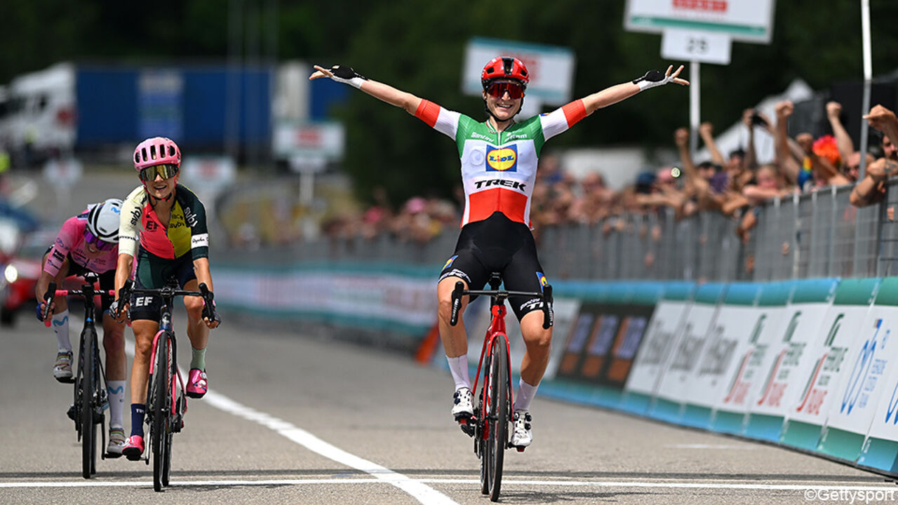 Elisa Longo Borghini fa festeggiare l’Italia, van Vleuten rimane leader al Giro Donne nonostante la caduta |  Jirò Donna
